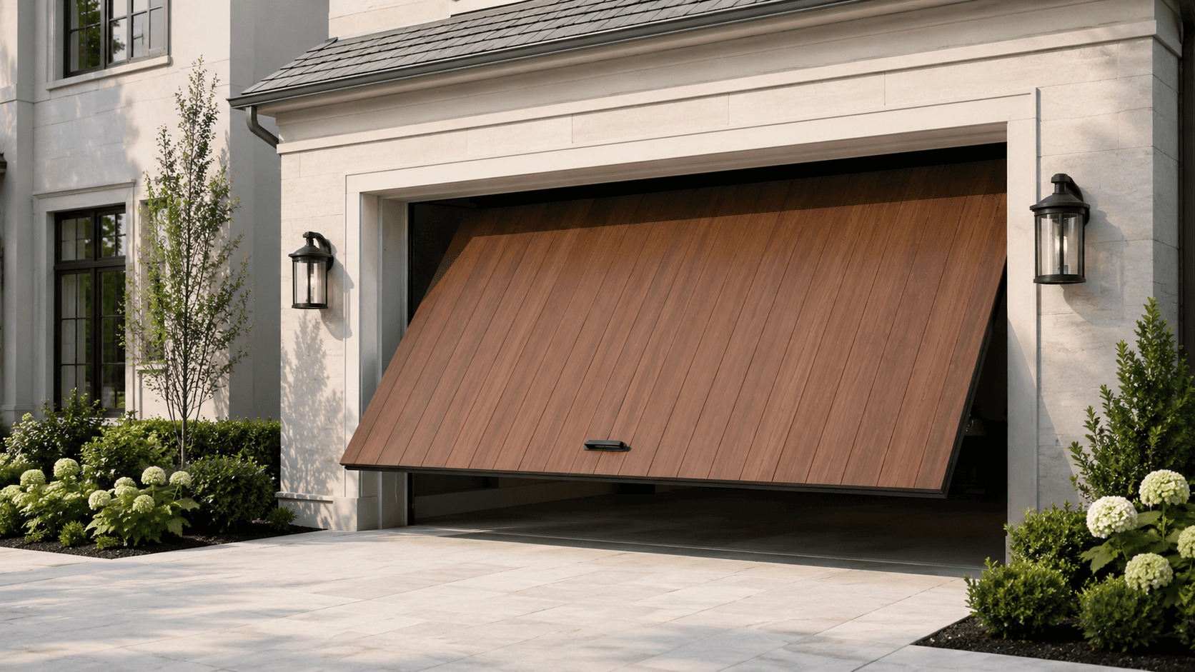 Garage door repair in progress — Overland